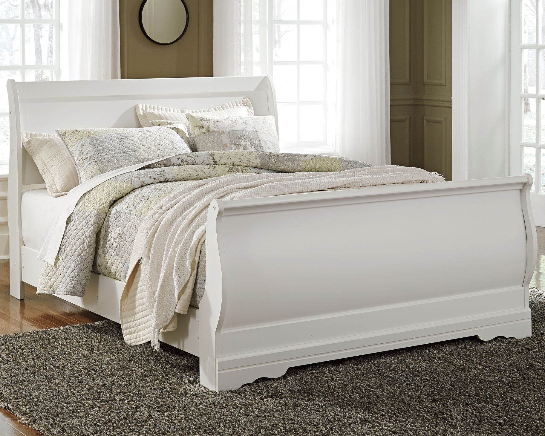 Anarasia Queen Sleigh Bedroom Set, White