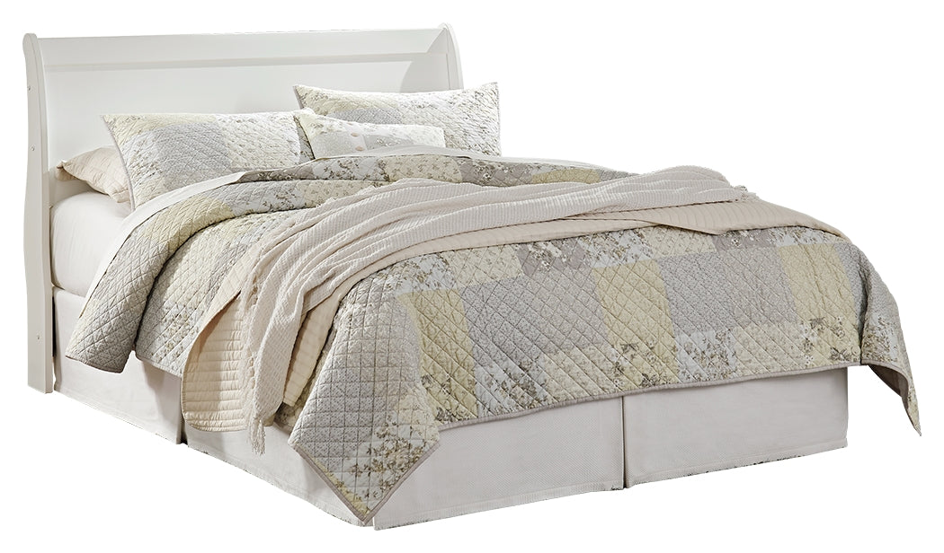 Anarasia White Queen Sleigh Headboard, Dresser and Mirror
