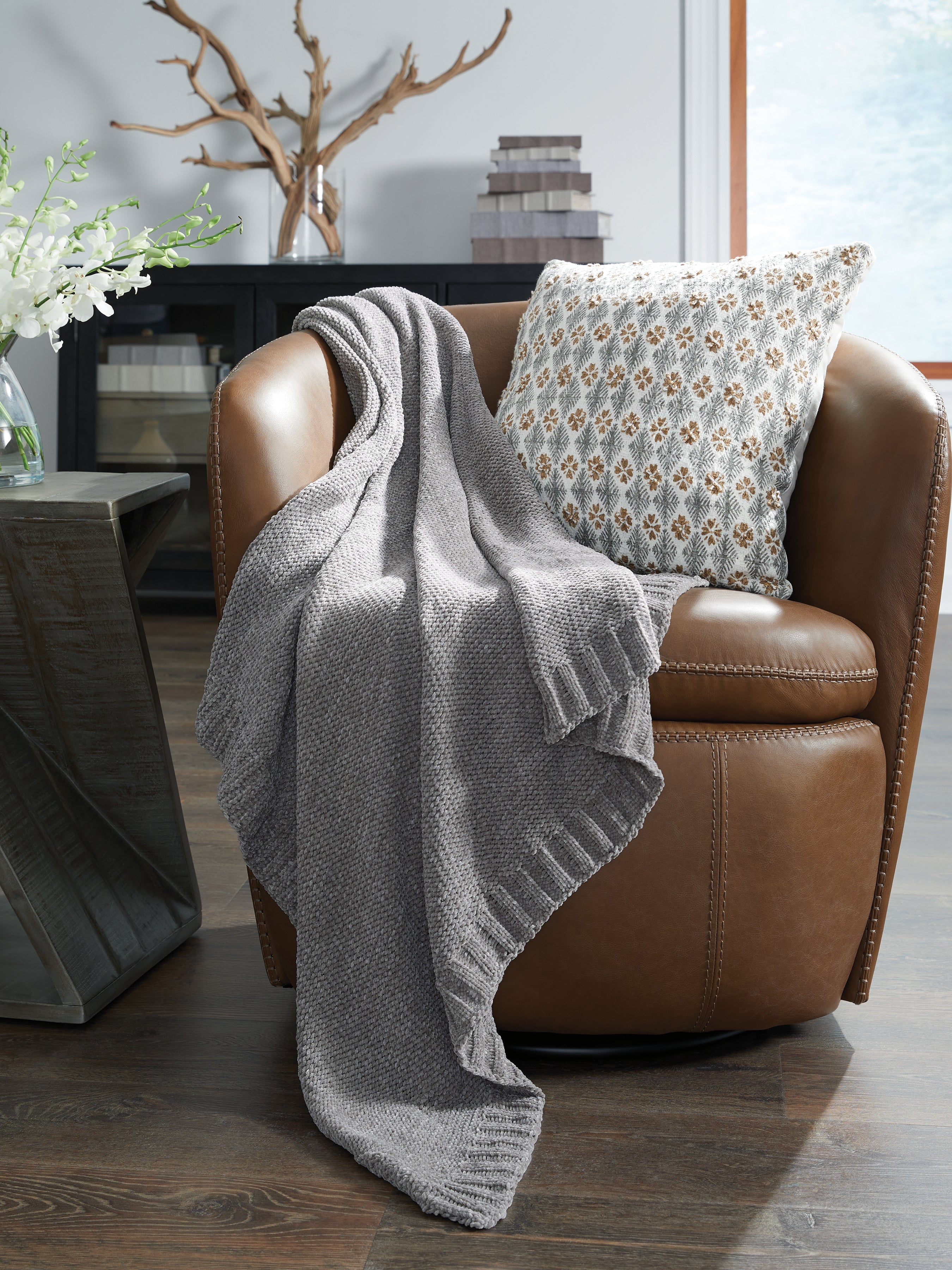 Anawood Gray Throw