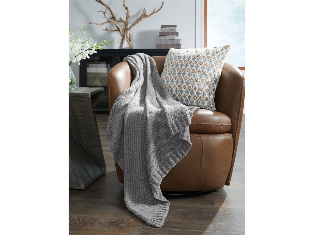 Anawood Gray Throw (Set of 3)