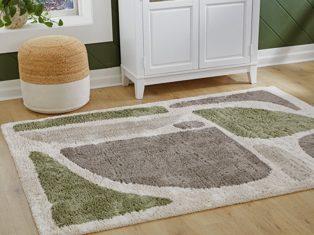 Anburgh Green/Gray/Ivory Large Rug