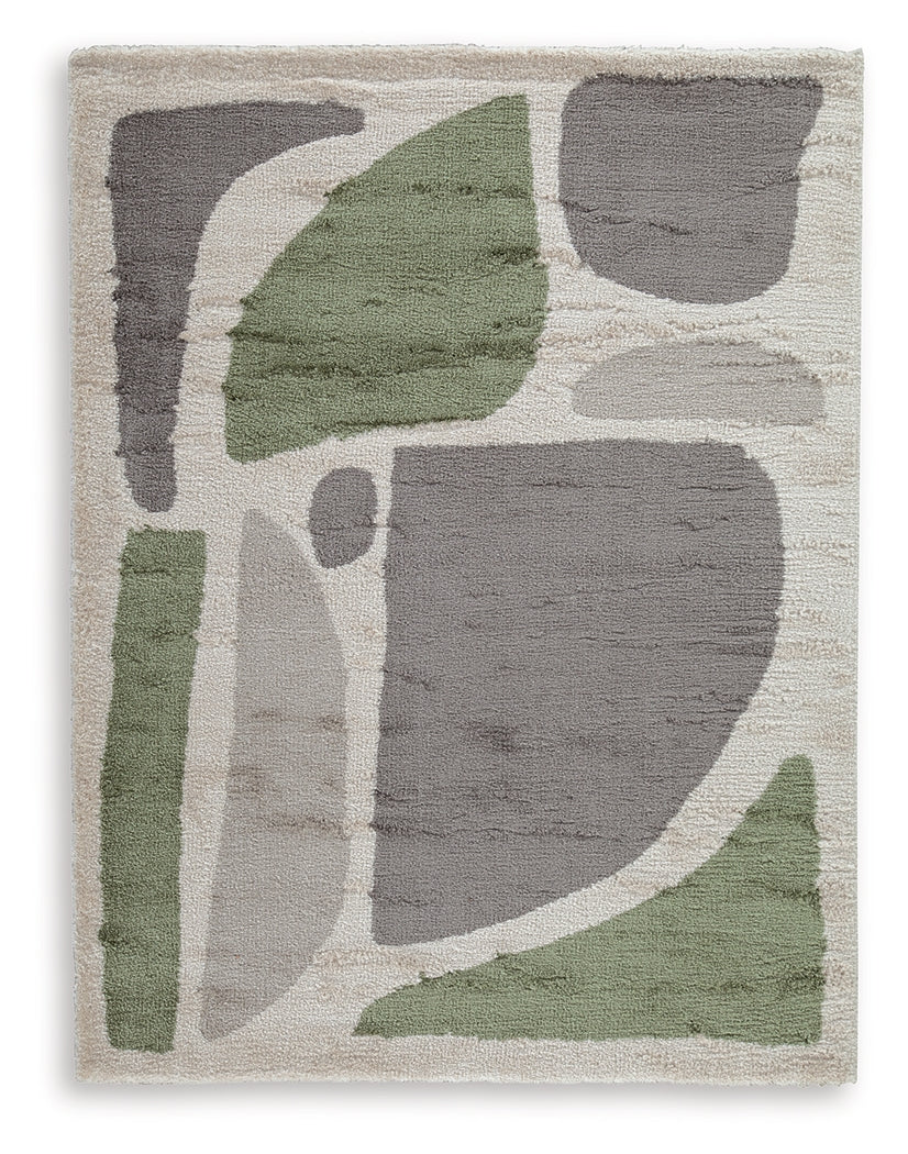 Anburgh Green/Gray/Ivory Medium Rug