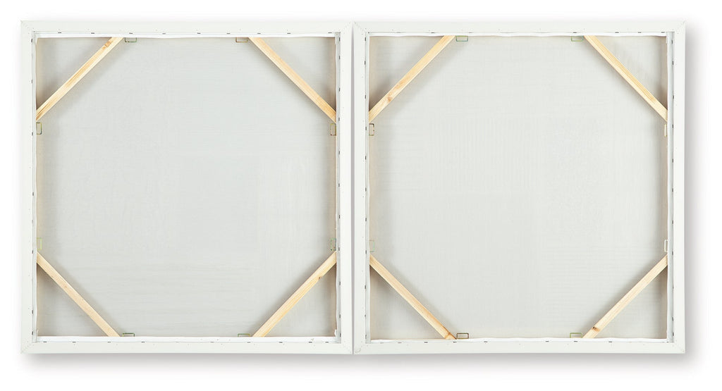 Andorfield Beige/Black/White Wall Art (Set of 2)
