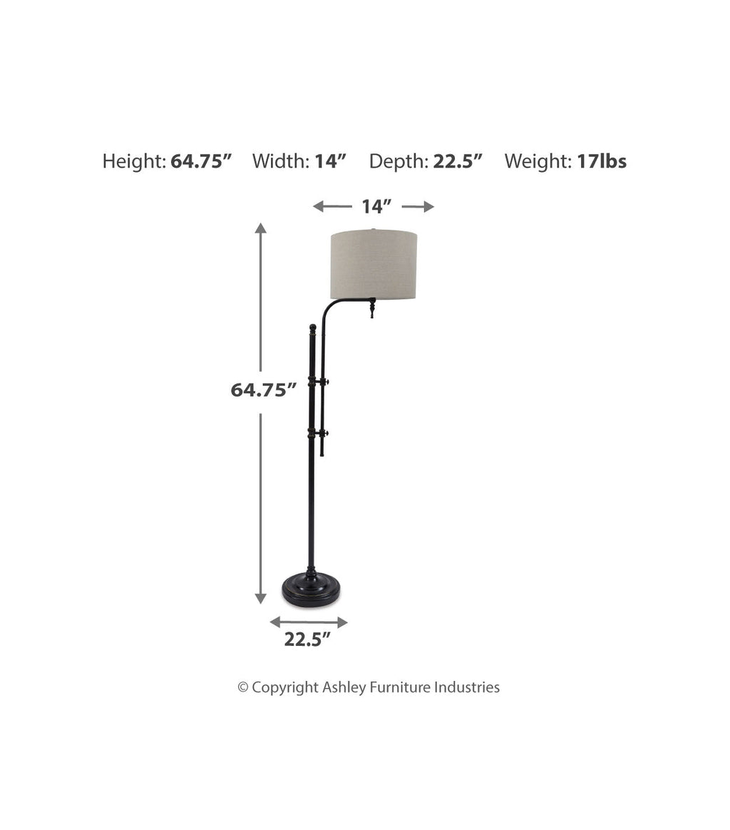 Anemoon Black Floor Lamp