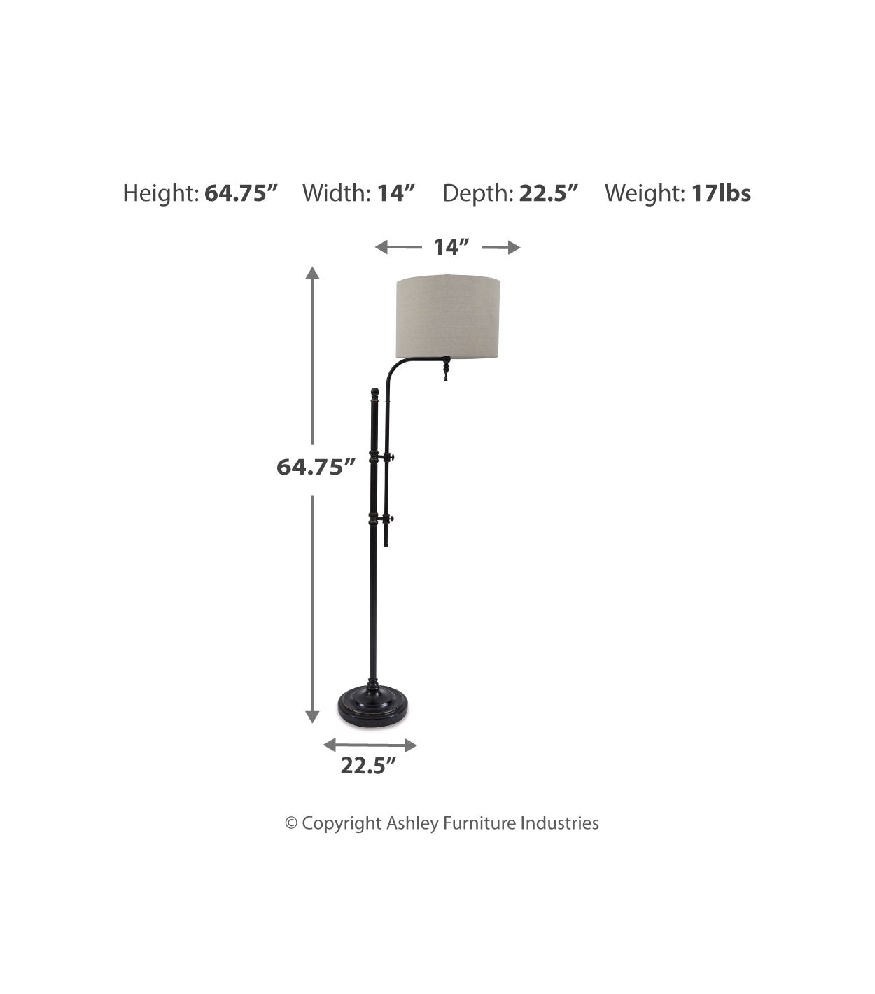 Anemoon Black Floor Lamp