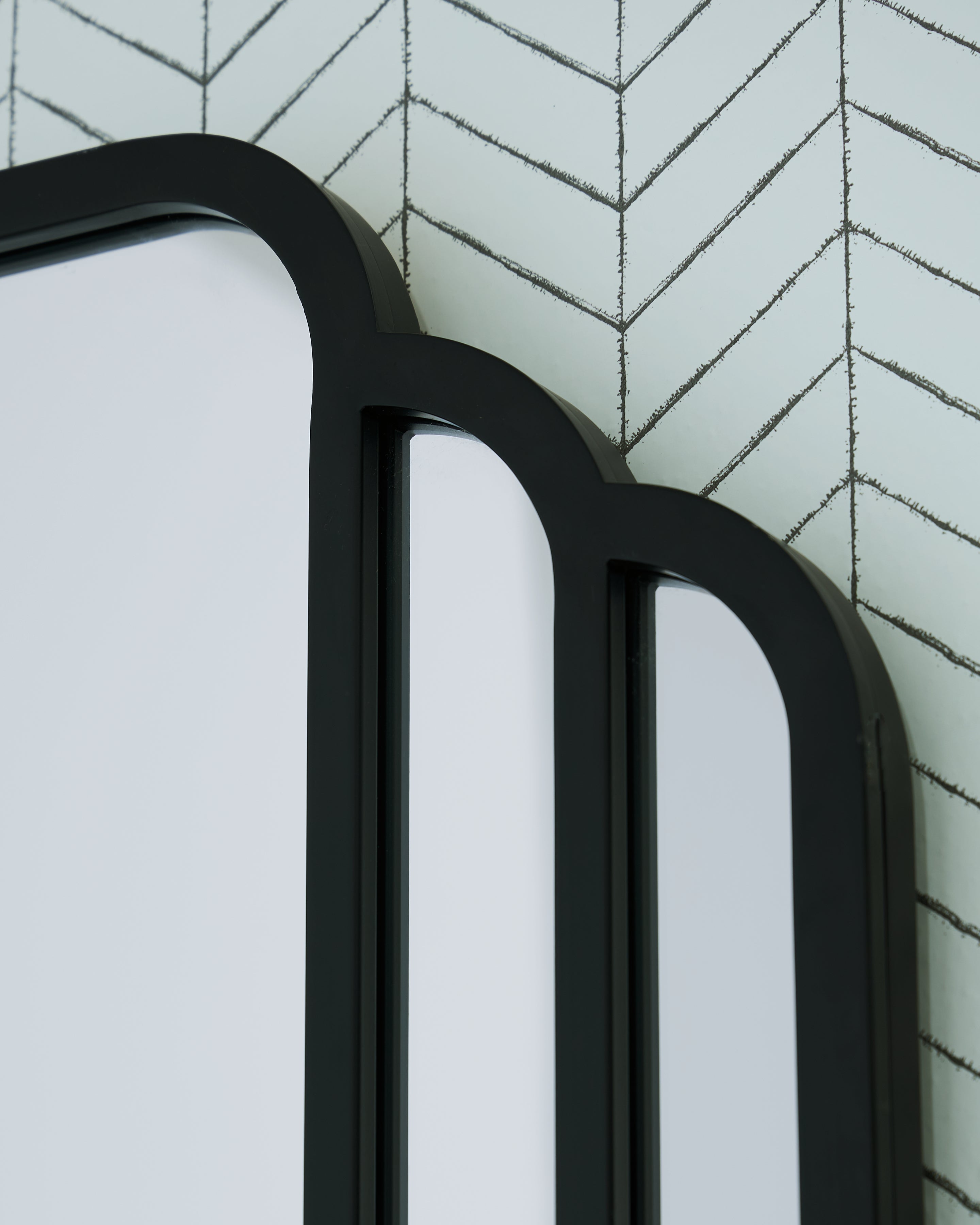 Antigone Black Floor Mirror
