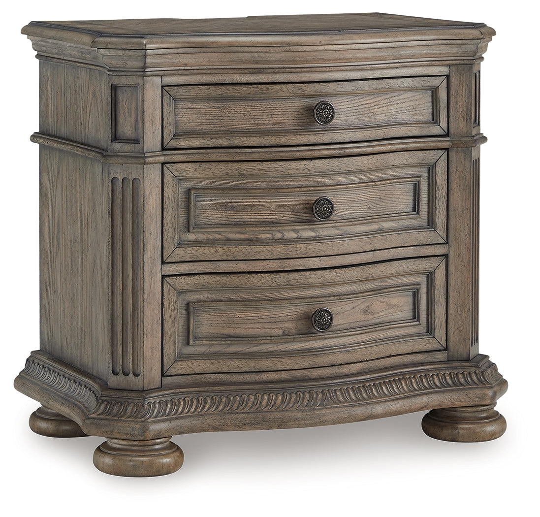 Ardenfield Light California King Sleigh Bedroom Set, Brown