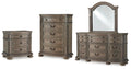 Ardenfield Light Dresser, Mirror, Chest and Nightstand, Brown