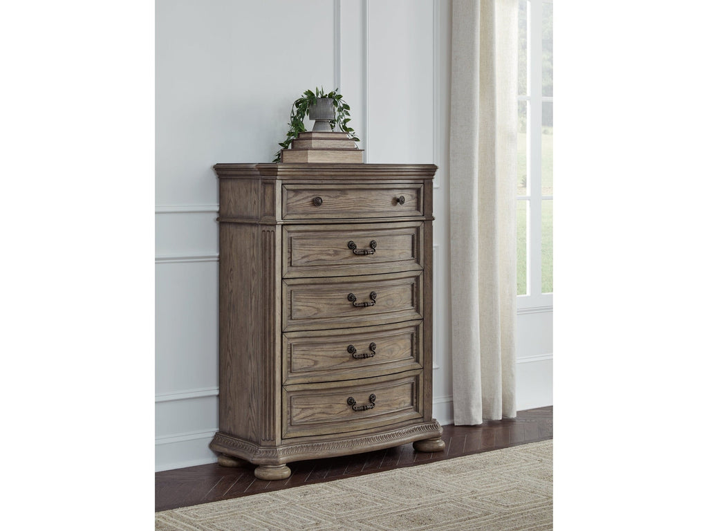 Ardenfield Light Brown Five Drawer Chest