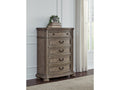 Ardenfield Light Brown Five Drawer Chest