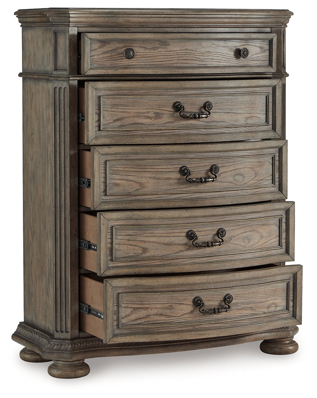 Ardenfield Light Brown Five Drawer Chest