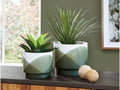 Ardenridge Green/White Planter (Set of 2)