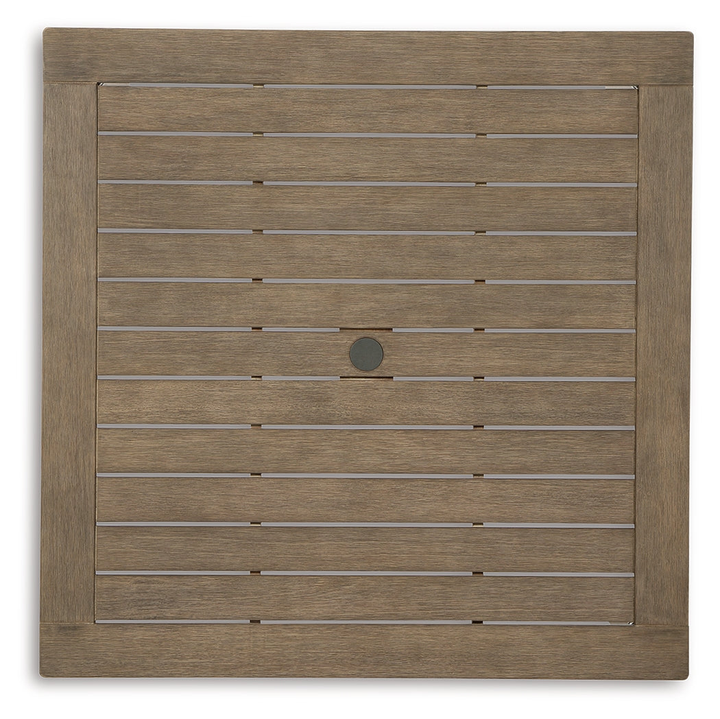Aria Plains Brown Outdoor Dining Table