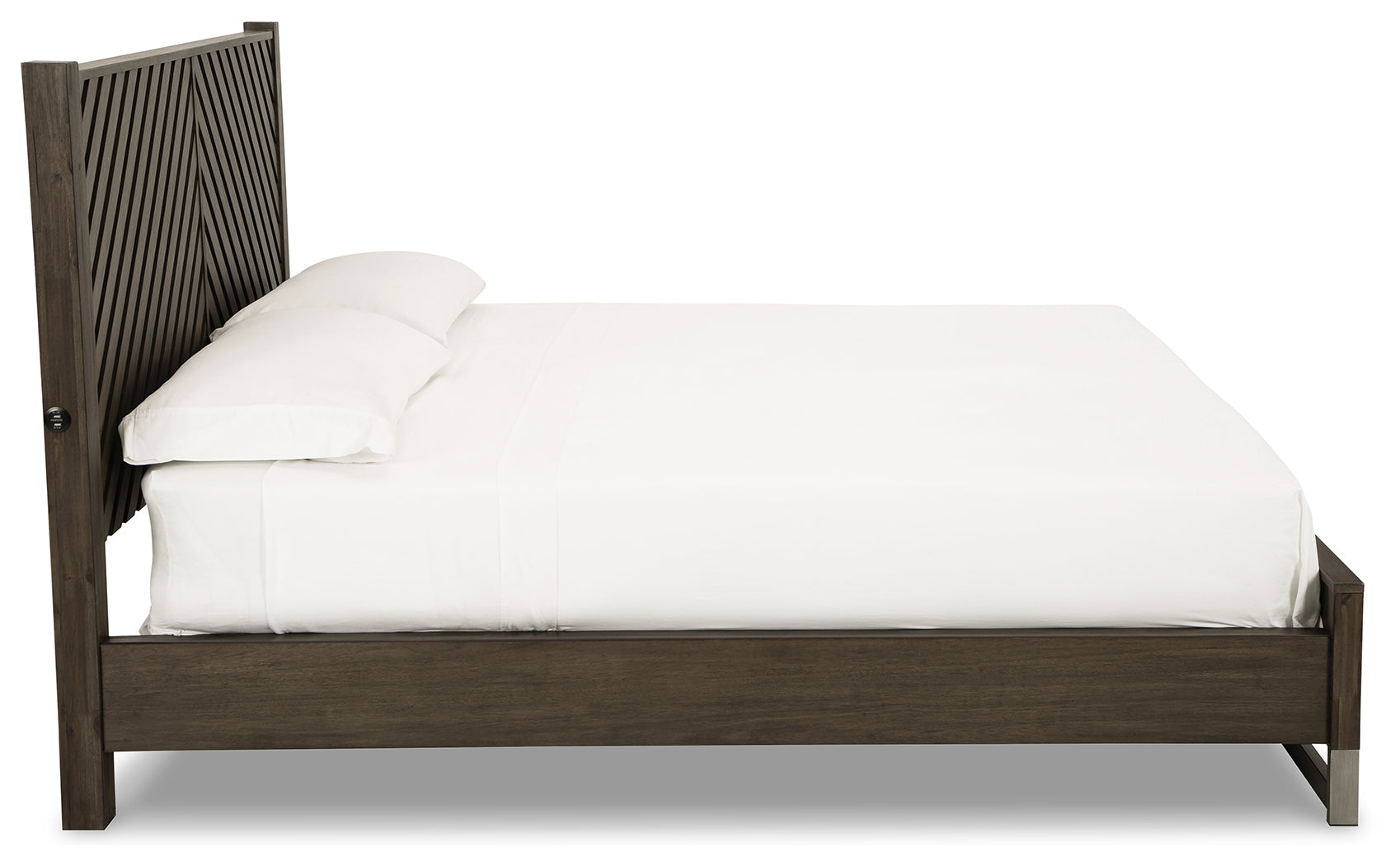 Arkenton Grayish Brown King Panel Bed, Dresser and Mirror