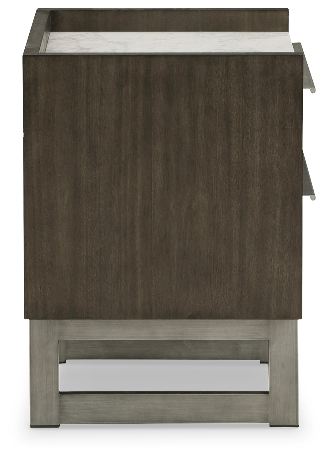 Arkenton Grayish Brown/White Two Drawer Nightstand