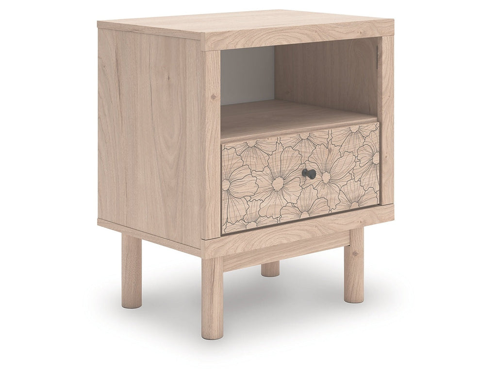 Arloster Tan One Drawer Nightstand