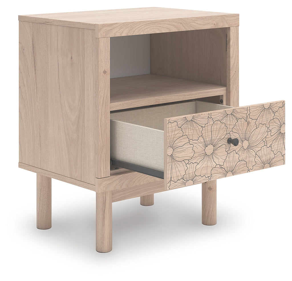 Arloster Tan One Drawer Nightstand