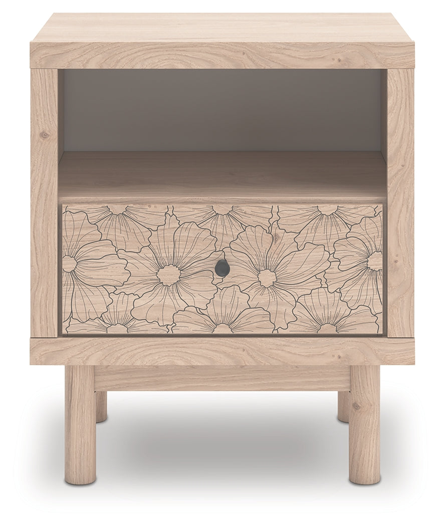 Arloster Tan One Drawer Nightstand