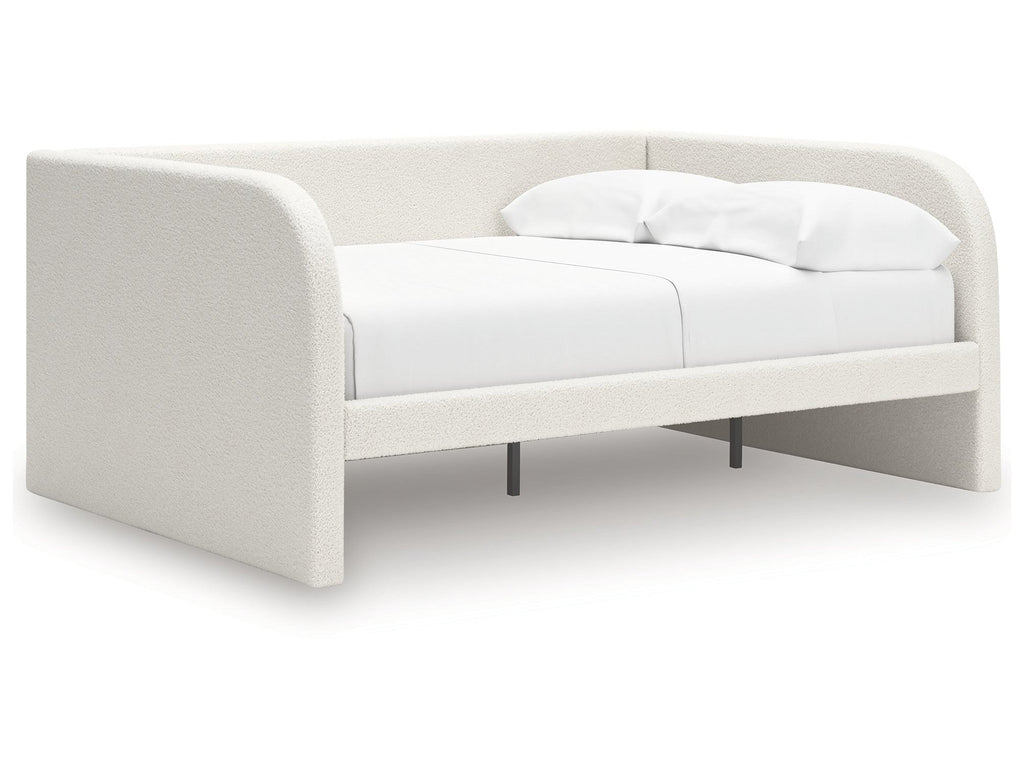 Arloster Tan/White Full Upholstered Day Bed