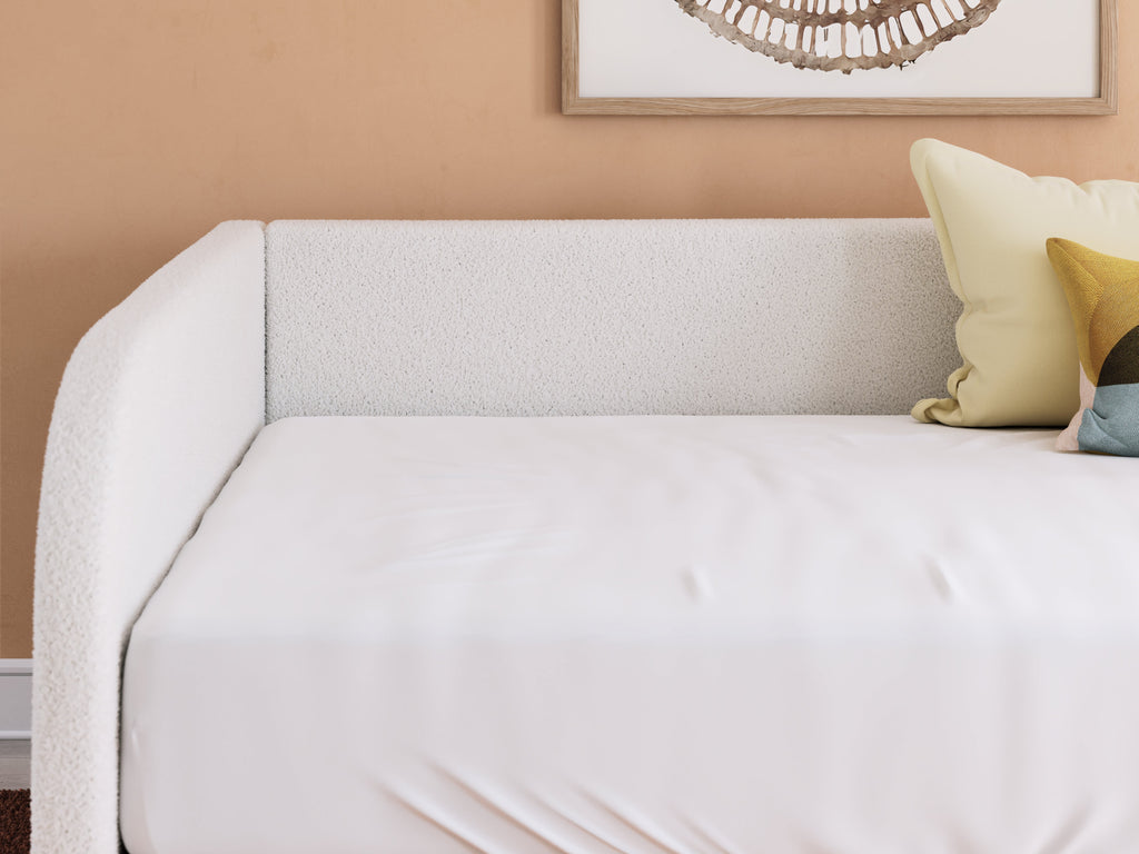 Arloster Tan/White Full Upholstered Day Bed