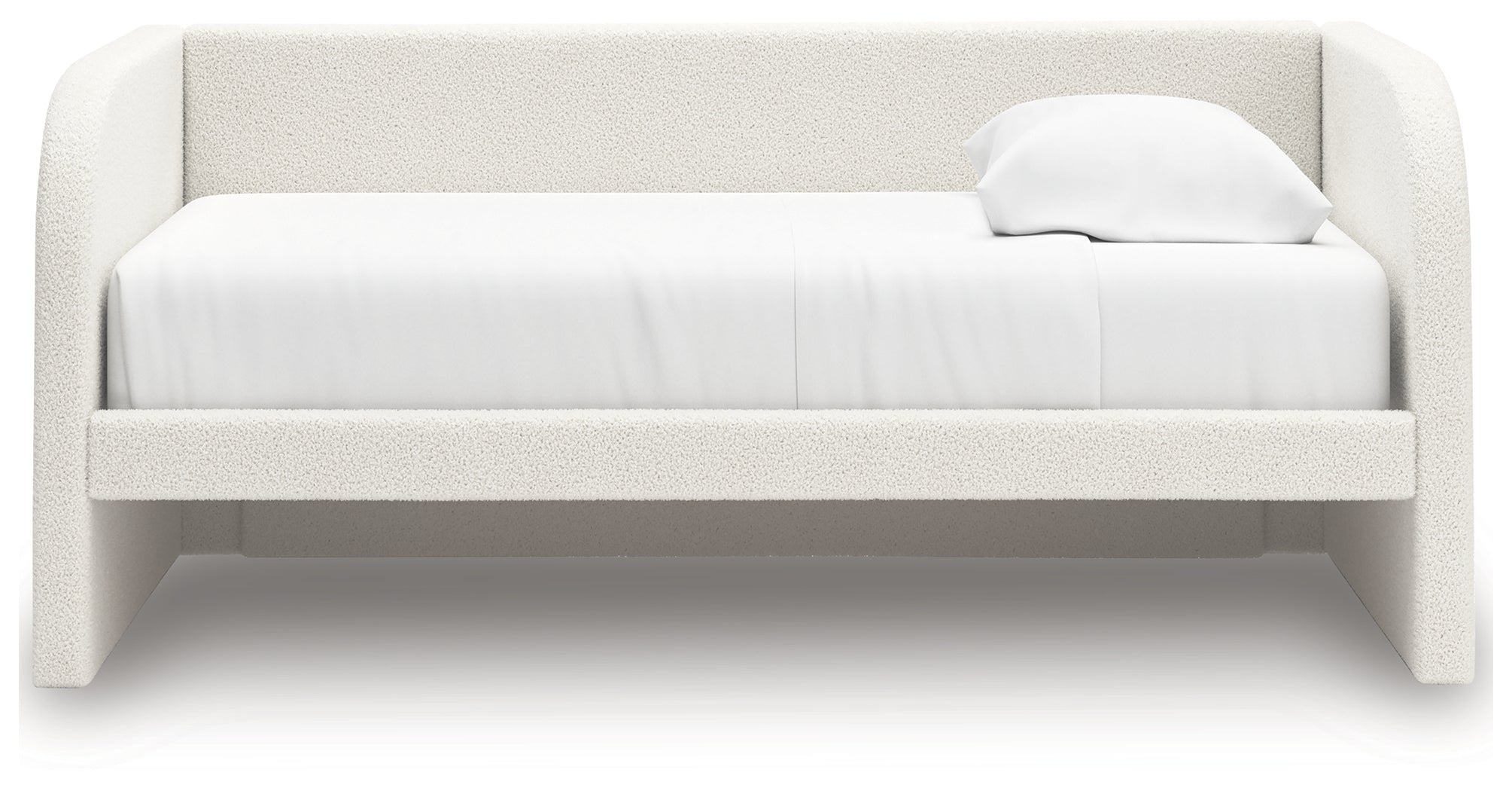 Arloster Tan/White Twin Upholstered Day Bed