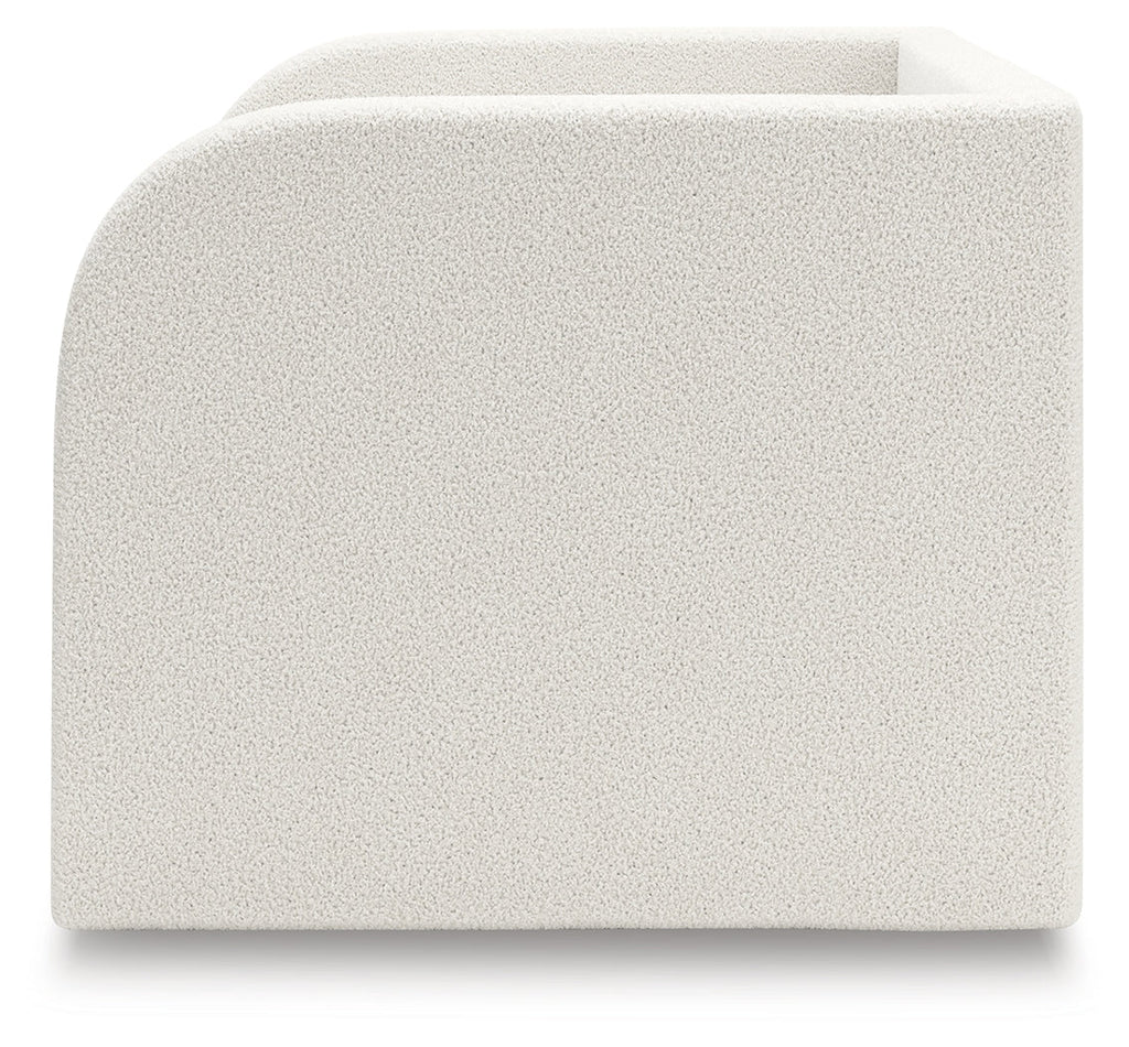 Arloster Tan/White Twin Upholstered Day Bed