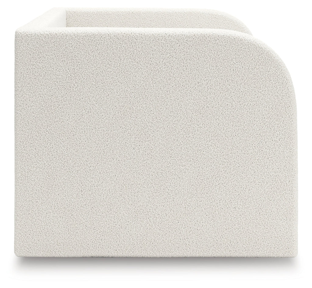 Arloster Tan/White Twin Upholstered Day Bed
