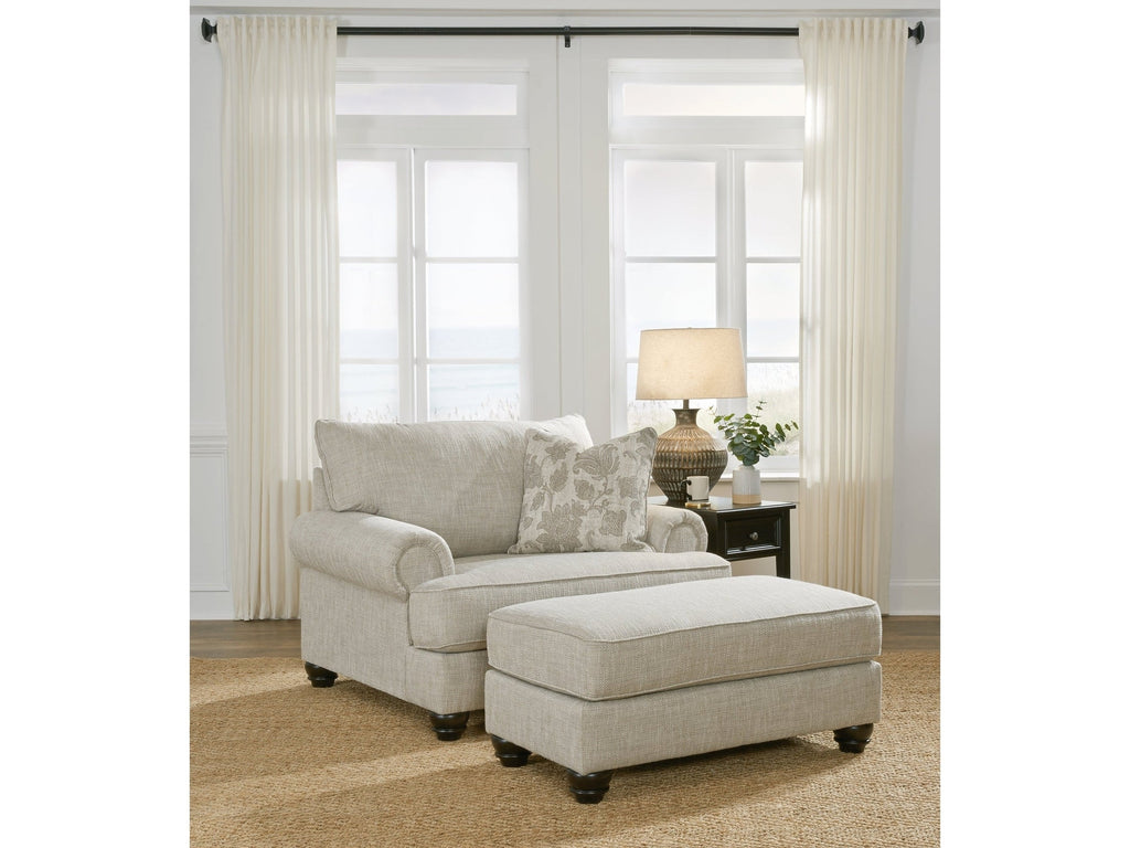 Asanti Fog Oversized Chair and Ottoman