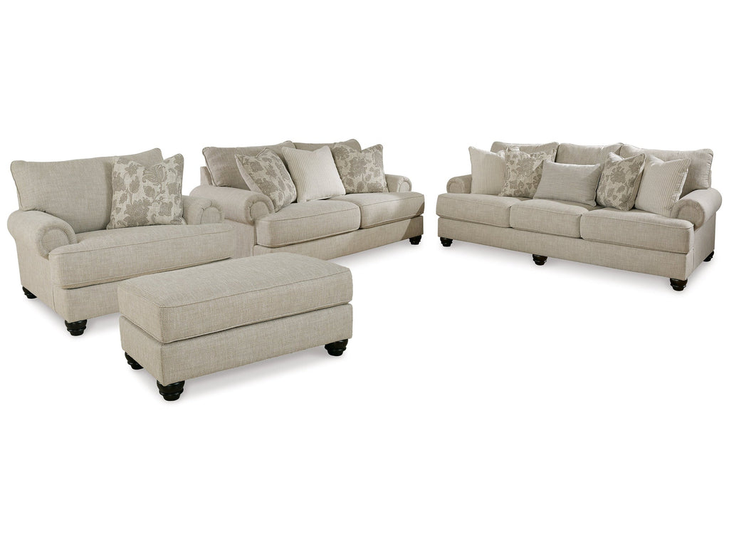 Asanti Fog Sofa, Loveseat, Chair and Ottoman