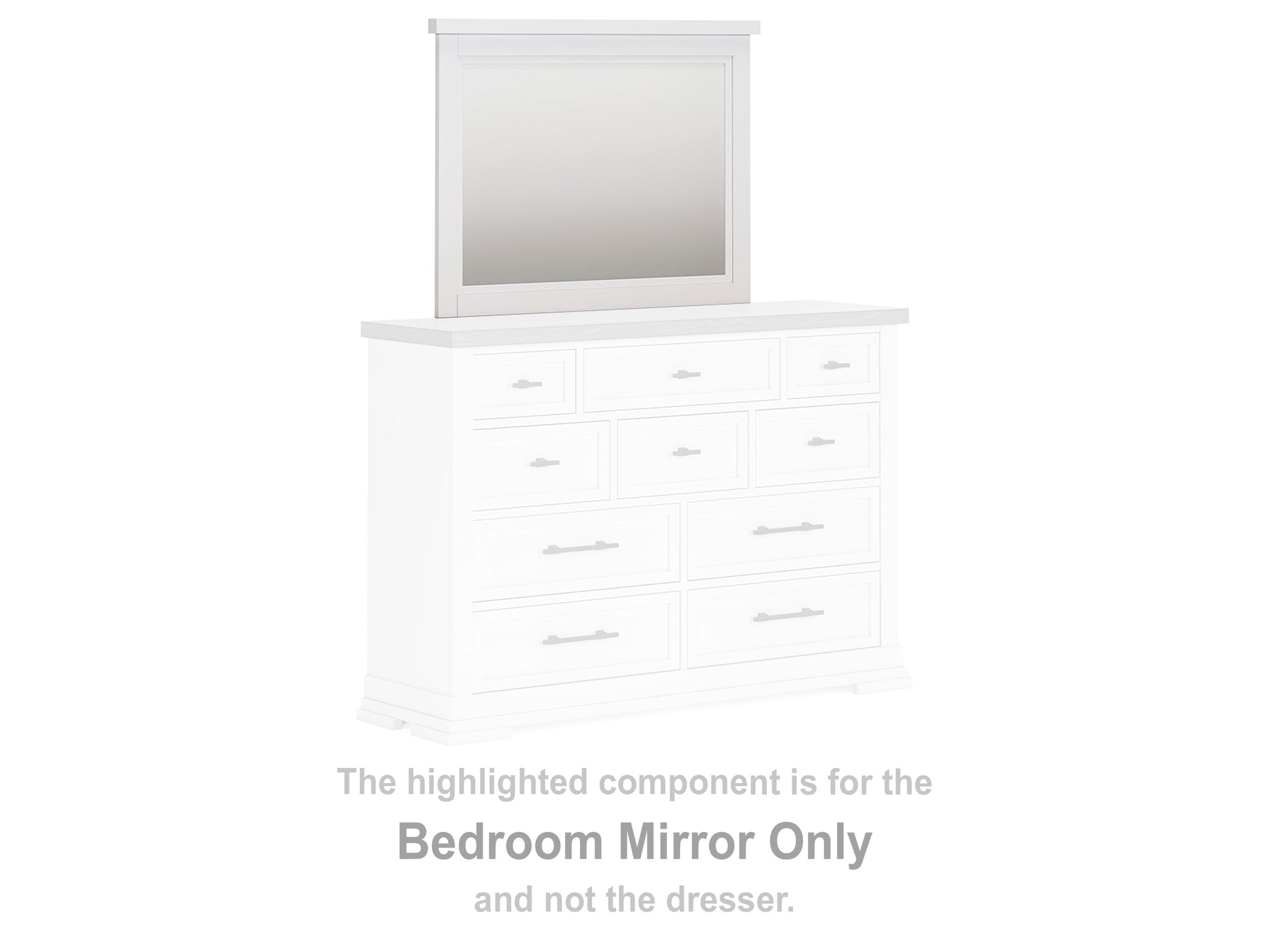 Ashbryn White Bedroom Mirror