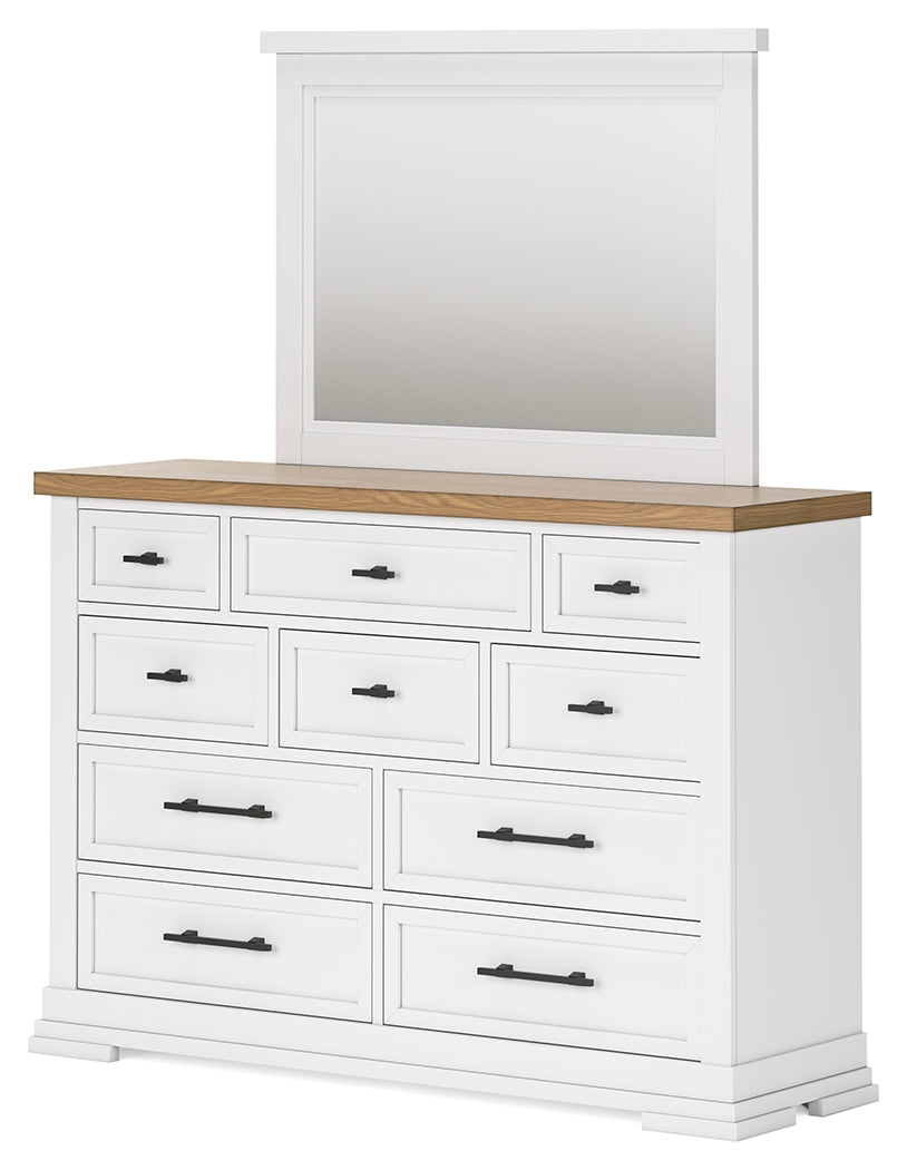 Ashbryn /Natural California King Panel Storage Bedroom Set, White
