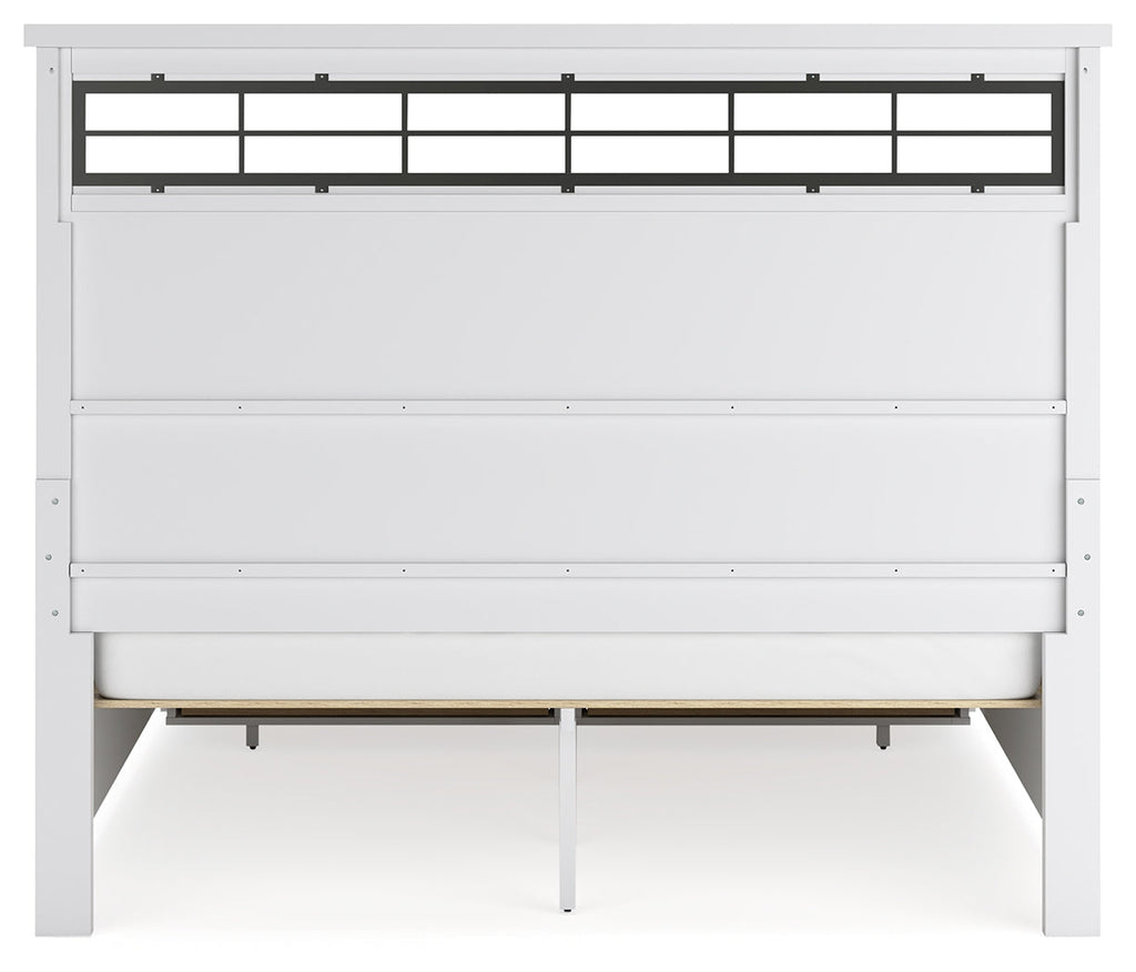 Ashbryn /Natural California King Panel Storage Bedroom Set, White