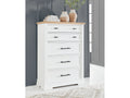 Ashbryn White/Natural Chest of Drawers