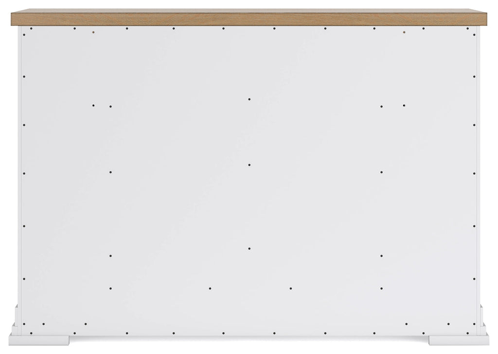 Ashbryn White/Natural Dresser w/ 10 Drawers