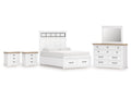 Ashbryn /Natural King Panel Bedroom Set, White