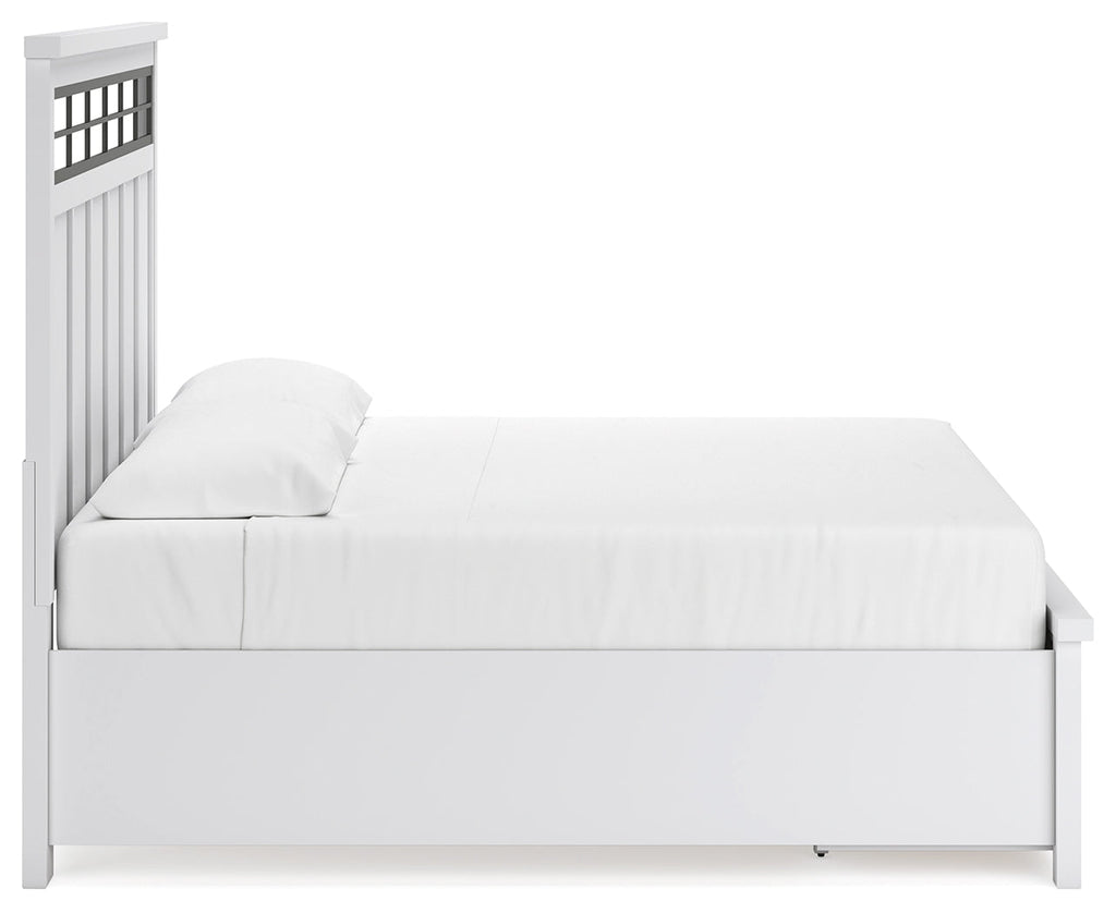 Ashbryn /Natural King Panel Bedroom Set, White