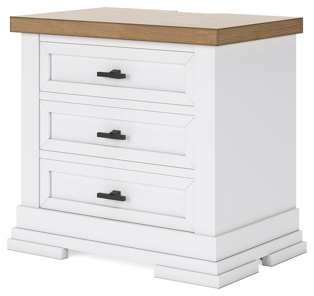 Ashbryn /Natural King Panel Bedroom Set, White