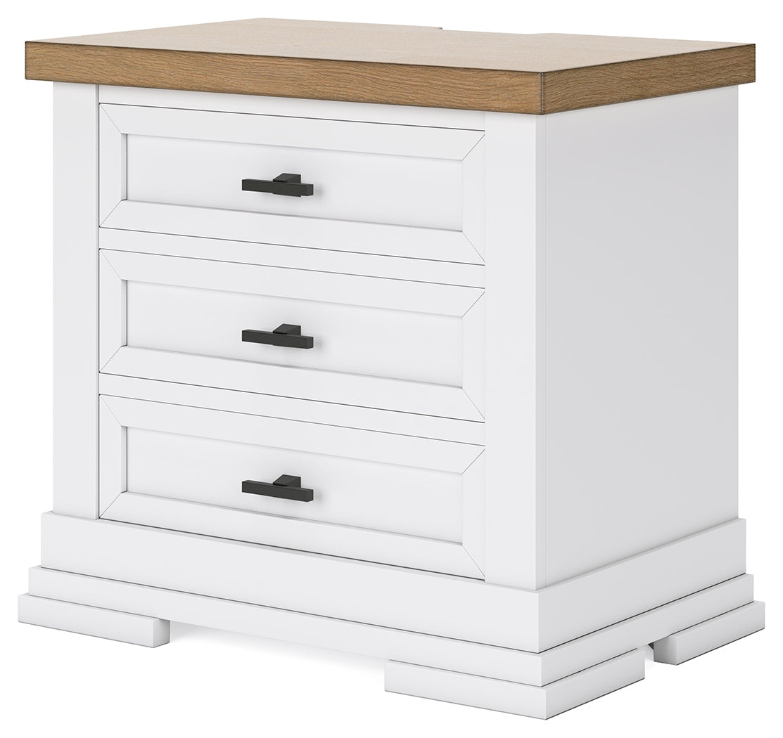 Ashbryn /Natural King Panel Bedroom Set, White