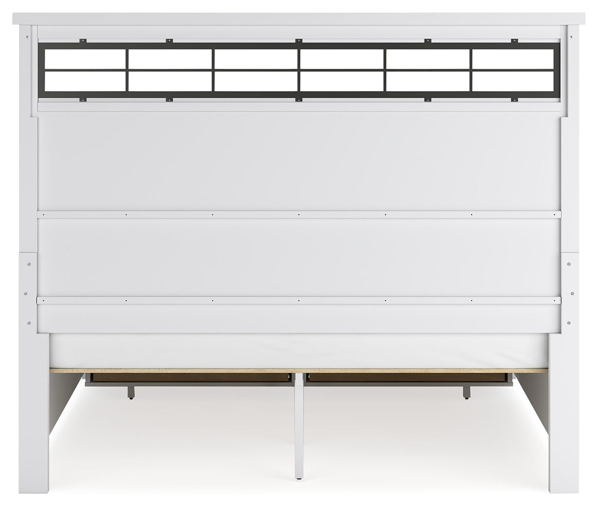 Ashbryn White/Natural King Panel Storage Bed