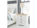 Ashbryn White/Natural Nightstand
