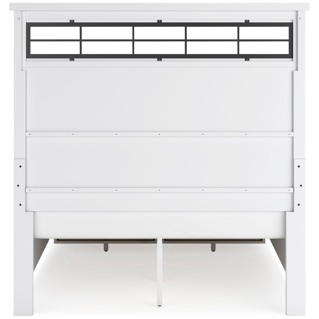 Ashbryn White/Natural Queen Panel Storage Bed