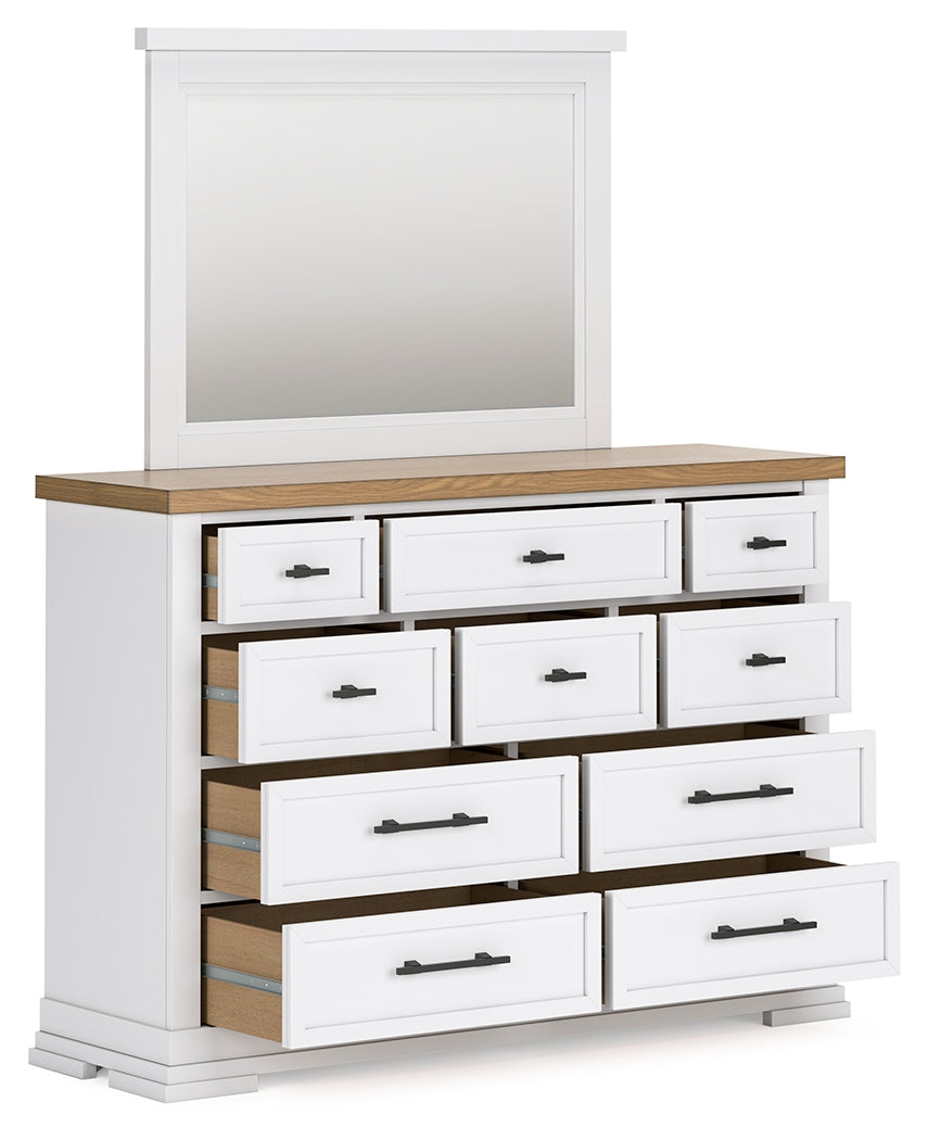 Ashbryn /Natural Queen Panel Storage Bedroom Set, White