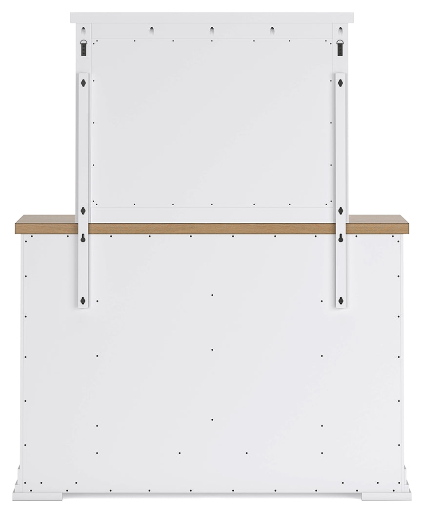 Ashbryn /Natural Queen Panel Storage Bedroom Set, White