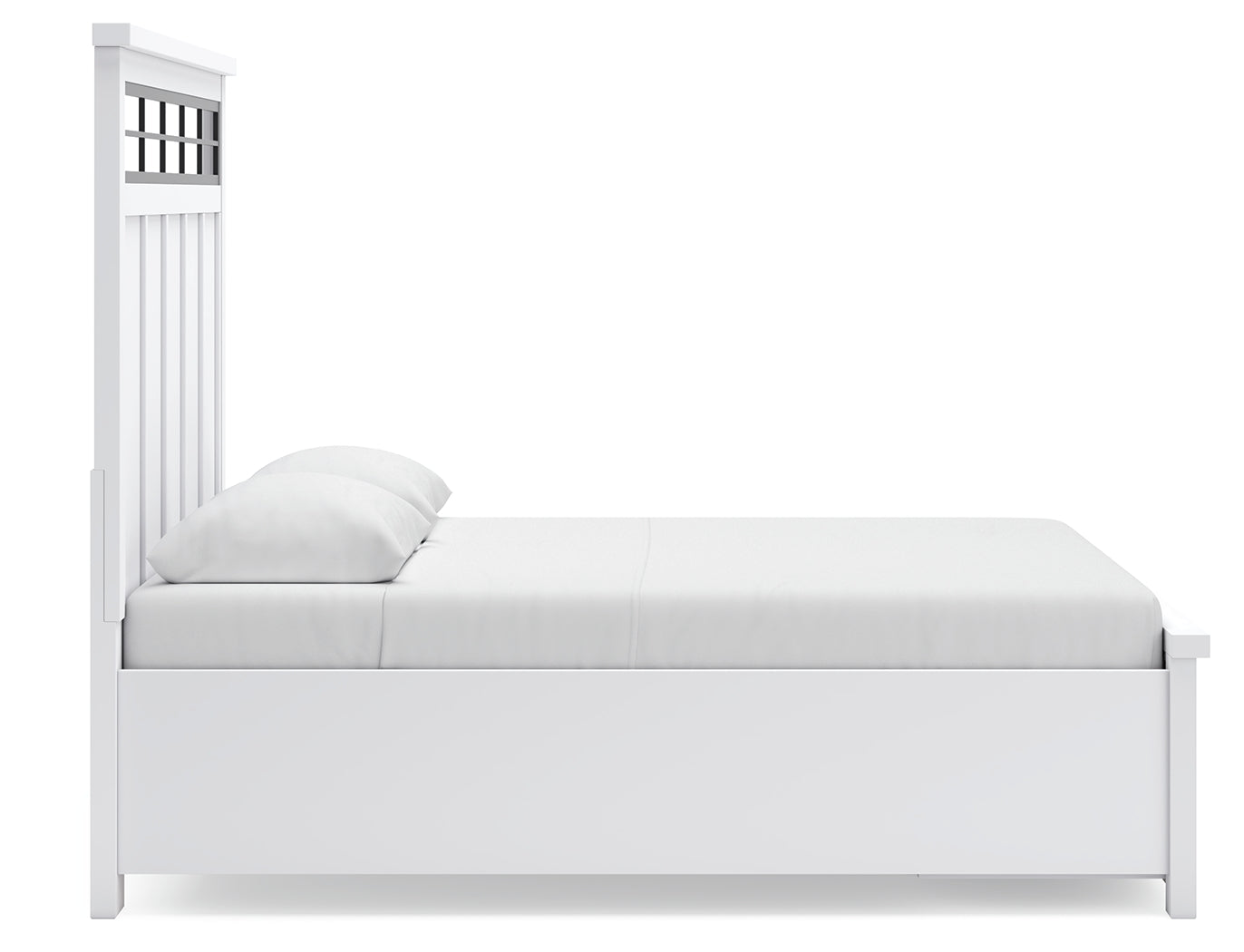 Ashbryn /Natural Queen Panel Storage Bedroom Set, White