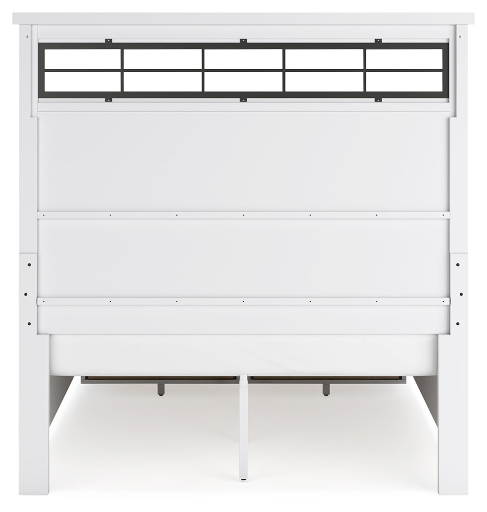 Ashbryn /Natural Queen Panel Storage Bedroom Set, White
