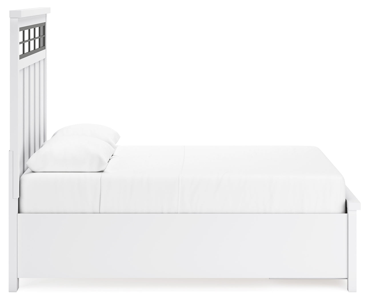 Ashbryn /Natural Queen Panel Storage Bedroom Set, White