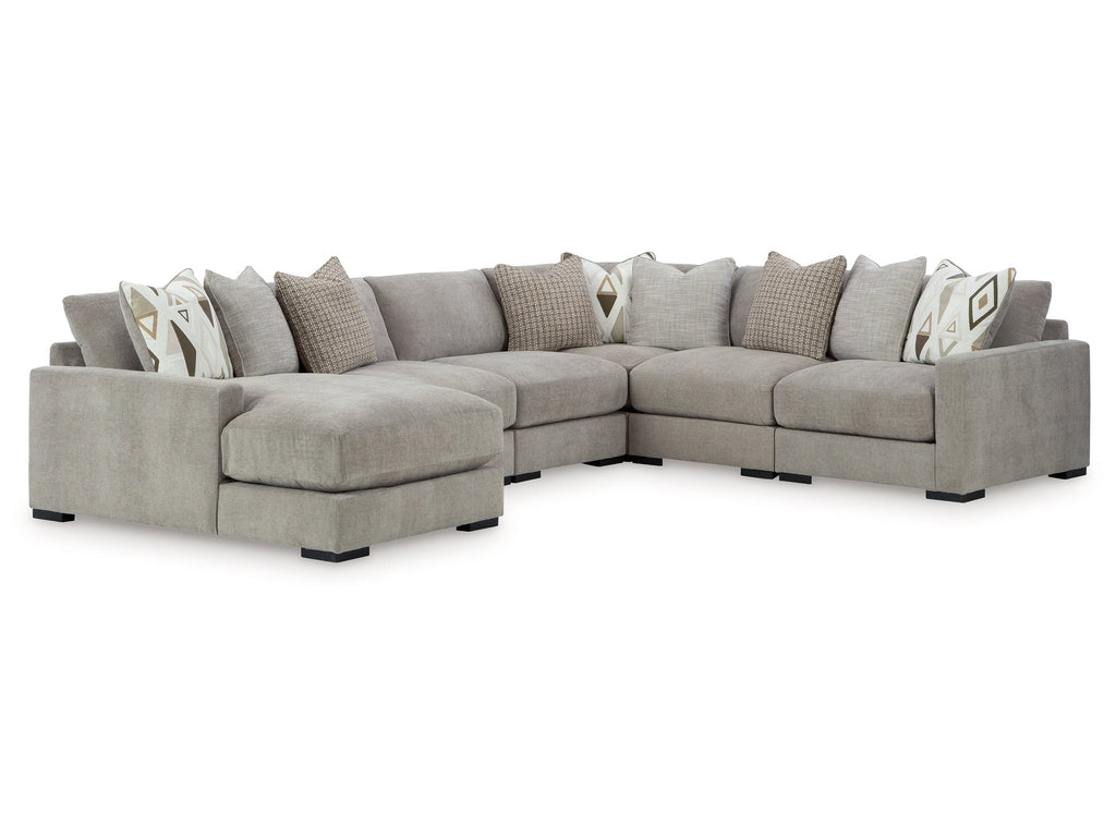 Aslan Court Flax 6-Piece Sectional with Chaise