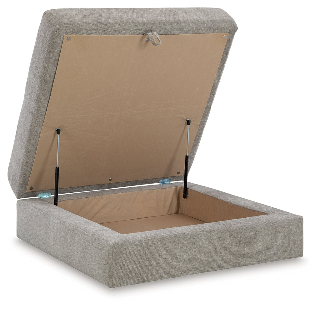 Aslan Court Flax Ottoman With Storage