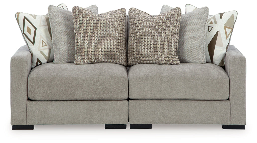 Aslan Court Pebble 2-Piece Loveseat Sectional