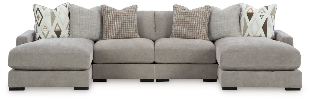 Aslan Court Pebble 4-Piece Sofa Pit Sectional